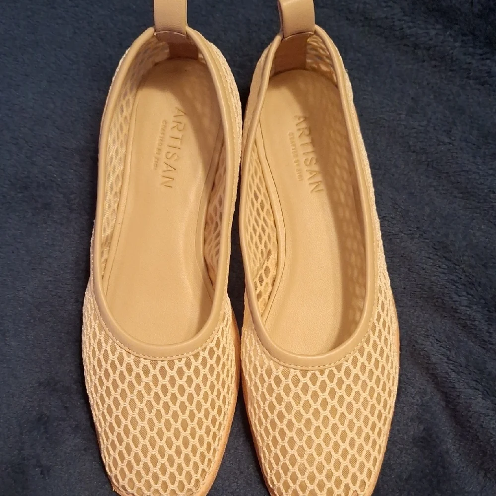 Free People Elegant Beige Mesh Ballet Flat - Picture 5 of 11